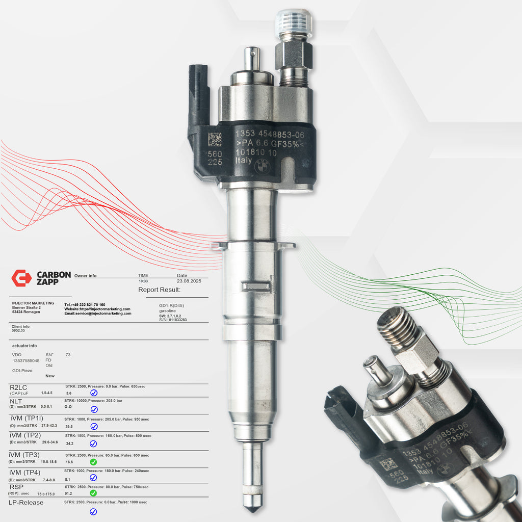 Bico Injetor VDO Válvula Injetora 13537589048-11 13537565138 N43 N53 BMW Gasolina