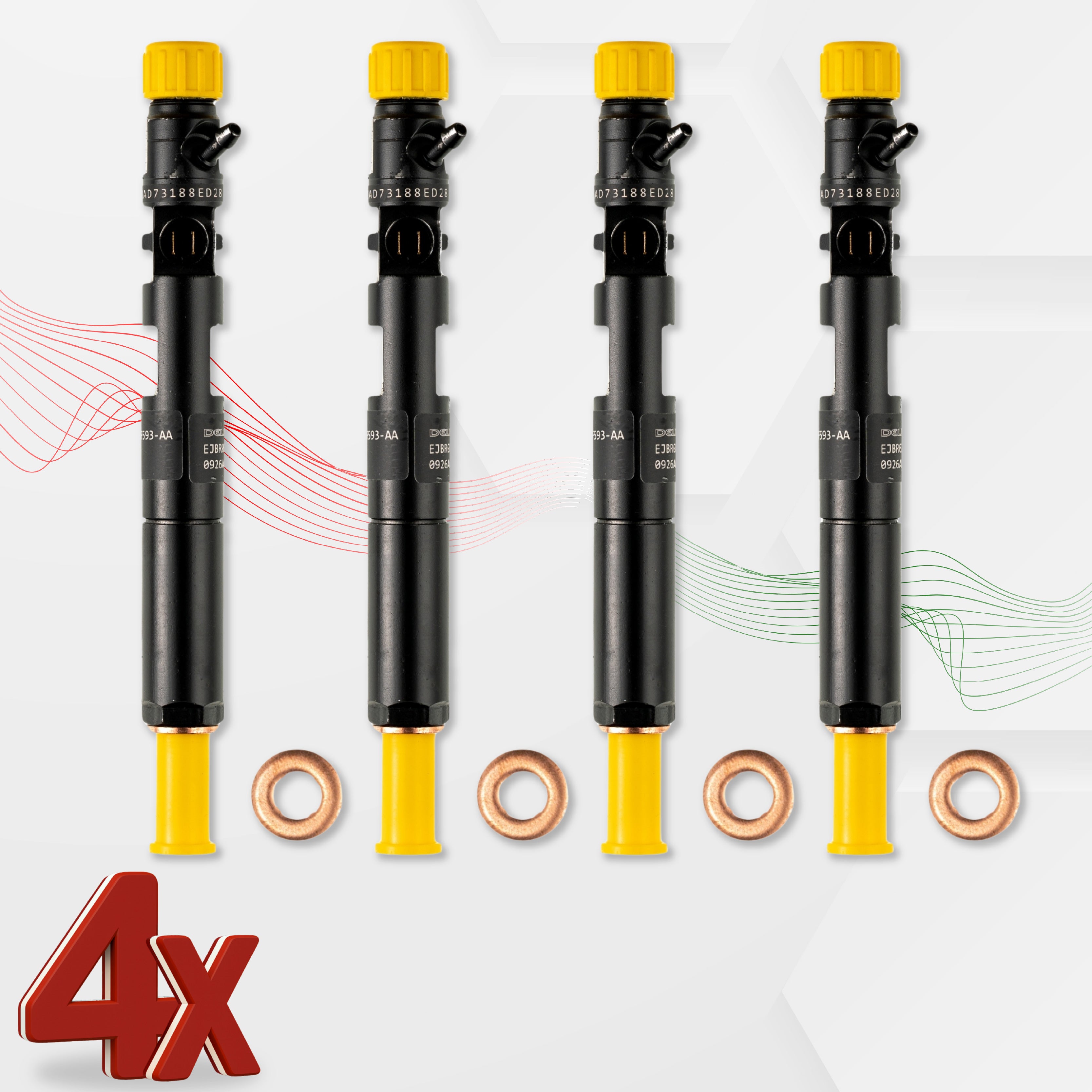 Bico Injetor Delphi EJBR01601Z Ford 1.8 TDCi EJBR01302Z EJBR02201Z